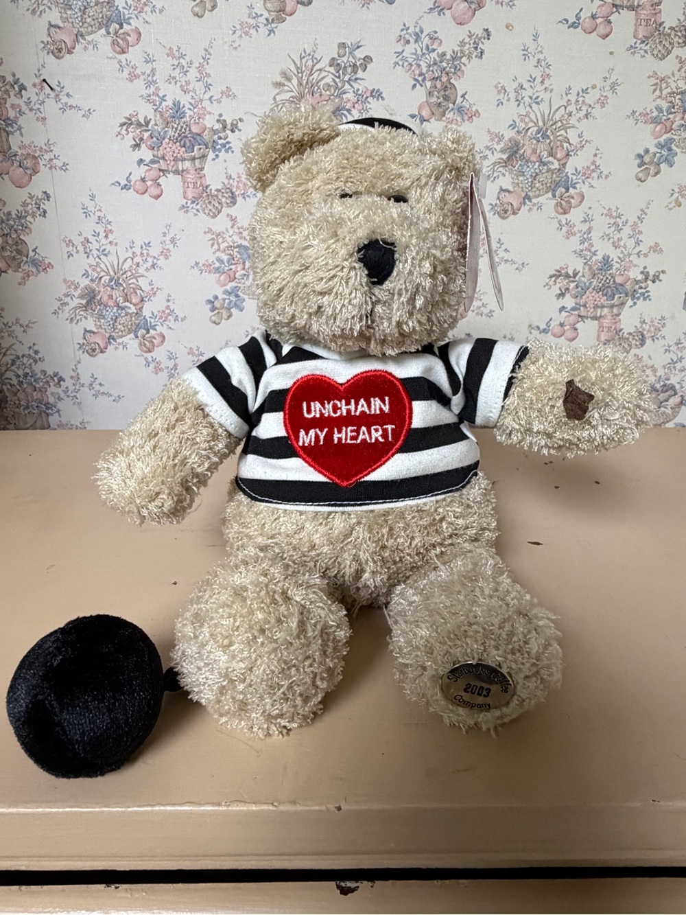 Starbucks Bearesta Bear NWT Plush 2003 Unchain My Heart Collectible Valentines